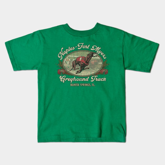 Naples-Fort Myers Greyhound Track 1957 Kids T-Shirt by JCD666